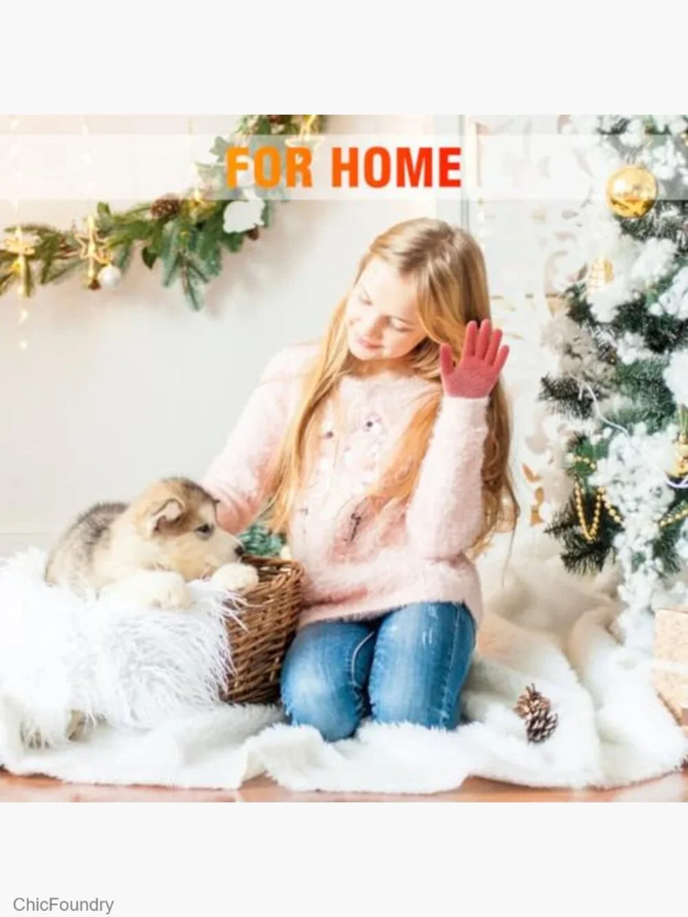 3 Pairs Toddler Kids Winter Knit Gloves Soft Wool Lined Full Finger